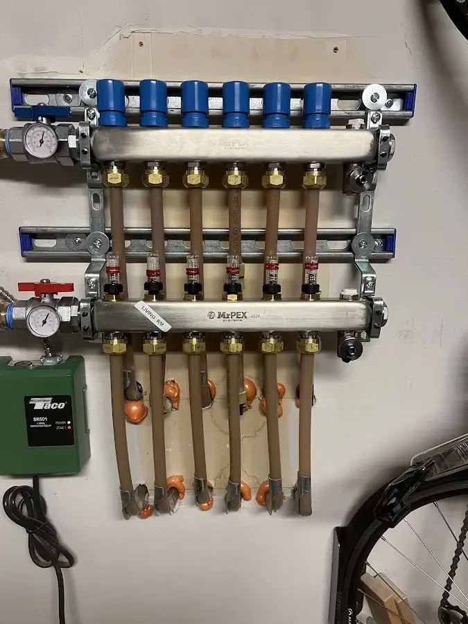 Plumber performing Gas Line Installation at a residential property in Shapleigh